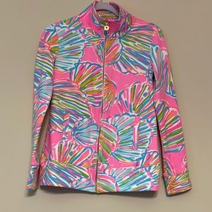 Lilly Pulitzer zip up jacket in Clam Shell Pink  XS